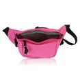 thumbnail image 5 of DALIX Fanny Pack 7" Travel Belt Pouch Waist Wallet Bag w/ 3 Pockets in Hot Pink, 5 of 7