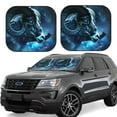 thumbnail image 1 of Saiise Celestial Ram Night Sky for Foldable Car Sun Shades (2-Pack) Offer Sun Protection with an Easy-fold Design for Convenient Windshield Shading-Small, 1 of 6