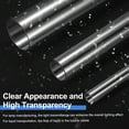 thumbnail image 4 of Uxcell 5 Pack Clear Rigid Acrylic Pipe, 12mm(0.47") ID x 15mm(0.59") OD 10" Round Polycarbonate Tube Plastic Tubing for Plumbing, Lighting, Aquarium, DIY Projects, 4 of 7