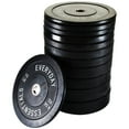 thumbnail image 2 of BalanceFrom Fitness 260lb Olympic Bumper Strength Training Weight Plate Set, 2 of 11