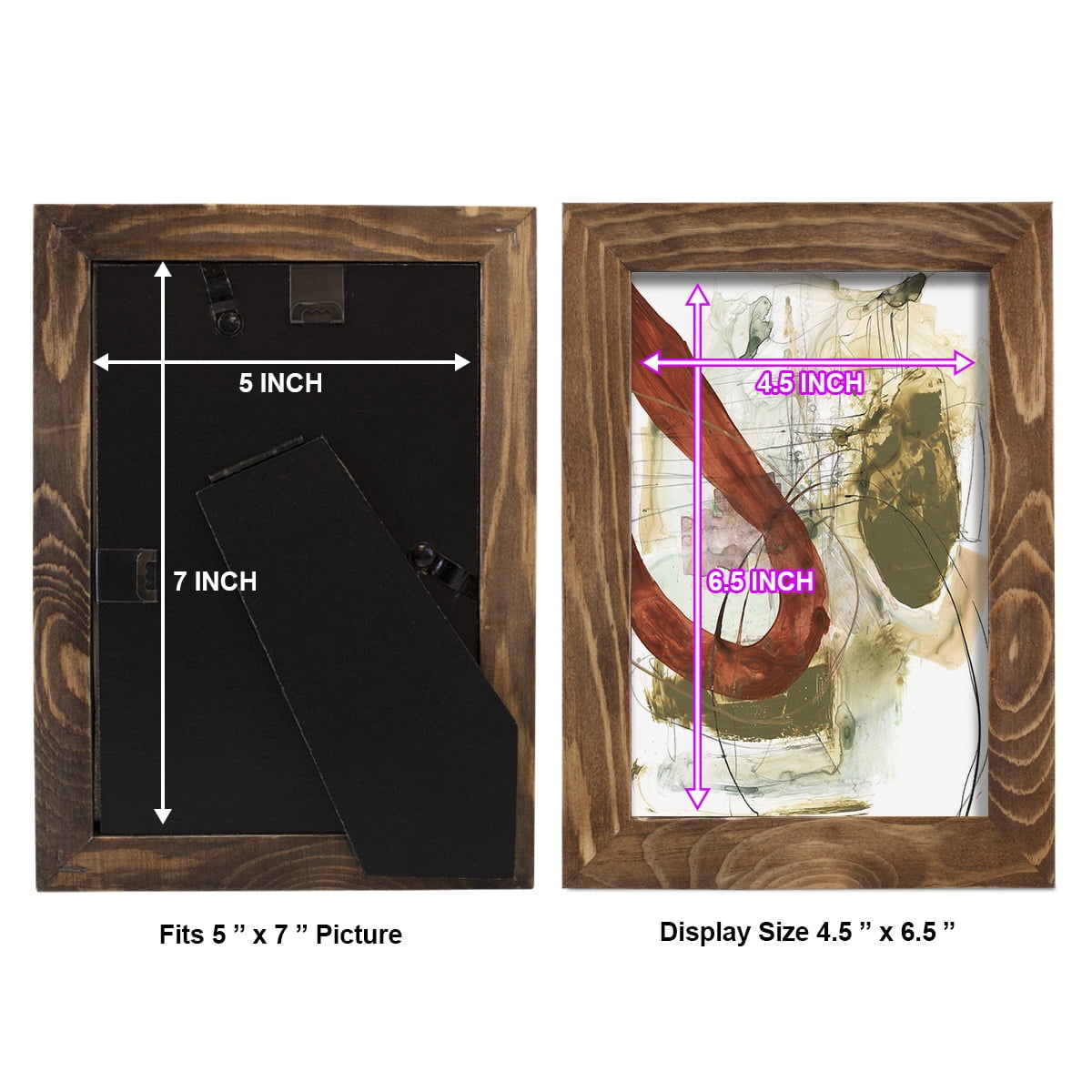 Rusted Loops I - Framed Print w/glass - Walnut