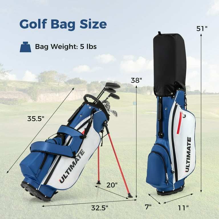 Gymax Men's Left-Handed Complete Golf Clubs & Bag Set w/460CC #1