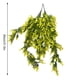 thumbnail image 2 of Guirnalda de lavanda artificial simulación floral decoración colgante de pared vid de plástico falso flor de ratán, amarillo 2 piezas kenally HA8169-05B, 2 of 6