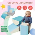 thumbnail image 3 of Climb and Crawl Activity Playset, 5 Piece Foam Climbing Blocks for Toddlers & Preschoolers, 3 of 10