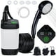 thumbnail image 1 of Regadera Portatil Recargable, 6000mAh Regadera Camping Electrica con Pantalla LED, 4 Modos de Pulverización, Ducha Portatil IPX7 Impermeable para Senderismo, 1 of 8