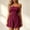 Wine, variant on Womens Romper Summer Strapless Tube Tops Beach Vacation Jumpsuit Boho Wide Leg Shorts Romper,L