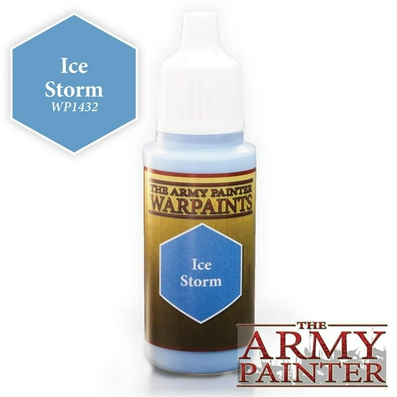 The Army Painter Ice Storm Warpaint - Acrylic Non-Toxic Heavily Pigmented Water Based Paint for Tabletop Miniature Model Painting