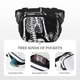 thumbnail image 5 of Easygdp Vintage Black white Plant skull Fanny Packs para Mujeres y Hombres, Bolsa de Cinturón, Bolsos de Cruz para Trabajo/Correr/Senderismo, 5 of 9
