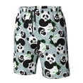 thumbnail image 4 of Balery Panda And Eucalyptus Traje de Baño Estilo Hawaiano para Hombre, Shorts de Secado Rápido con Bolsillos-XX-Large, 4 of 6