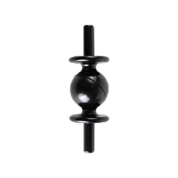 Contemporary Home Living 3" Black Solid Window Curtain Rod Connector
