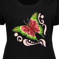 thumbnail image 4 of Inktastic Watermelon Butterfly Women's Plus Size T-Shirt, 4 of 5