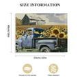 thumbnail image 3 of Chilfamy Old Truck &amp; Barn &amp; Sunflower Pictures Wall Art, Spring Flowers Field Landscape Artwork for Farmhouse Decor, Rustic Canvas Wall Art for Country Room Decor 20x16in, 3 of 6