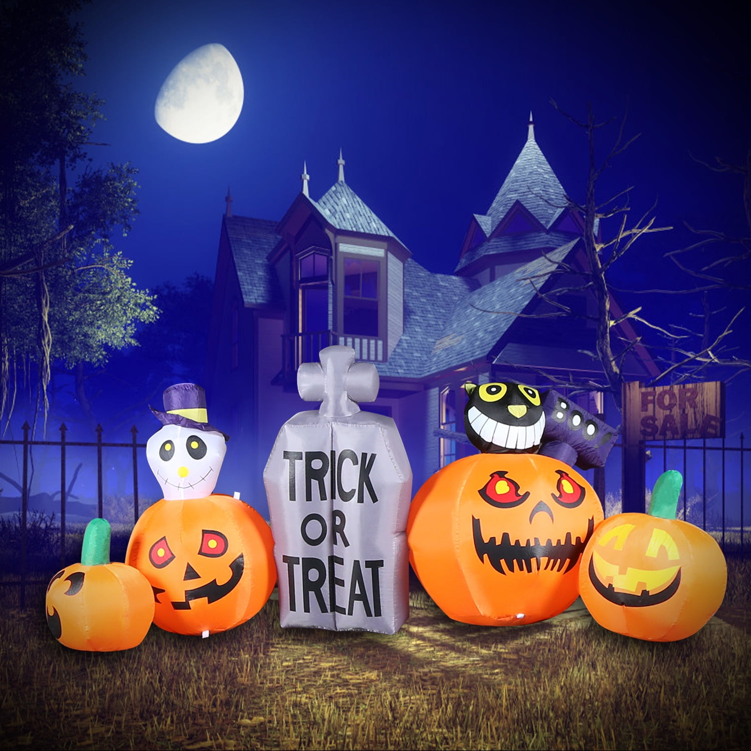 8.7 FT Long Inflatables Decorations,Excited Work Inflatable Yard