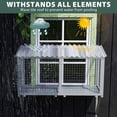 thumbnail image 3 of LINJH Window Catio, Catio Outdoor Cat Enclosure Window Box, Wooden Cat Window Perch, 3 of 8