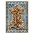 thumbnail image 7 of GENIMO 5'x7' Area Rug for Living Room, Machine Washable Non Slip Low Pile Rug for Bedroom Dining Room, Natural Animal Print, Dusty Blue, 7 of 7