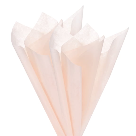 38-Sheet Korean Cotton Wrapping Flower Paper, 21.7x15.7 Inch/ 55x40cm Waterproof Floral Wrapping Cotton Paper for Bouquets/Gift Packaging [Nude Pink]