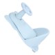 thumbnail image 2 of Asiento de bañera para bebé, silla de baño para niños pequeños con parte inferior ajustable, taburete de ducha infantil con almohadilla antideslizante, estante de almacenamiento azul, 2 of 9
