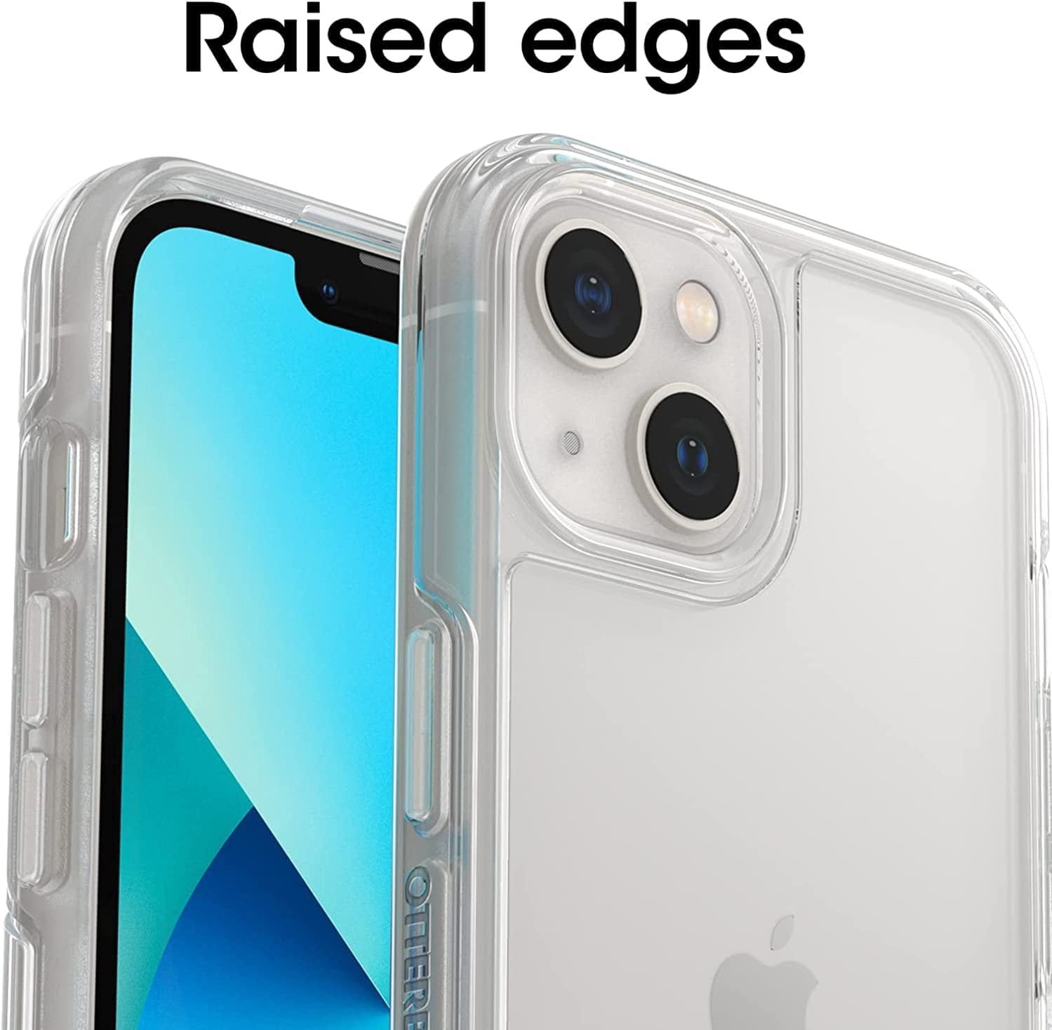 OtterBox Symmetry Clear Series Case for iPhone 13 Only - with Cleaning Cloth - Non Retail Packaging - Clear