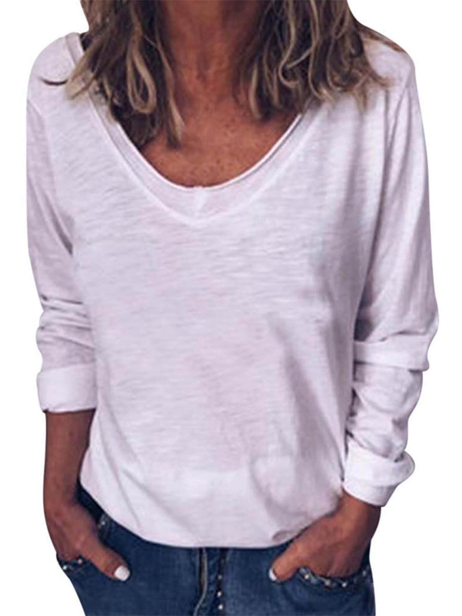 plus size plain shirts