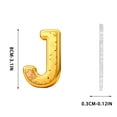 thumbnail image 3 of Gold 26 Letter Ornaments for Christmas Tree Decoration - Personalized Hanging Pendant Xmas Alphabet for DIY Craft Ornaments (A), 3 of 7