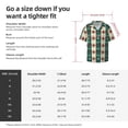 thumbnail image 7 of Fotbe Christmas Snowflakes Plaid print Short Sleeve Button Down Shirts for Men Casual Summer Beach Wrinkle Free Shirt-4X-Large, 7 of 7