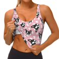 thumbnail image 3 of KLL French Bulldog for Workout Tank Tops for Women,U Back Fitness Top Built in Shelf Bras Padded Fit for Yoga Gym-Large, 3 of 8