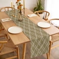 thumbnail image 3 of Brown Stripes Table Runner - 72 Inch Long, Kitchen Dining Table Runner Dresser Scarves, Simple Geometric Modern Monochrome Farmhouse Decor for Coffee Tables Wedding Party Banquet, 3 of 8