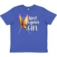 thumbnail image 3 of Inktastic West Virginia Girl Butterfly Youth T-Shirt, 3 of 5