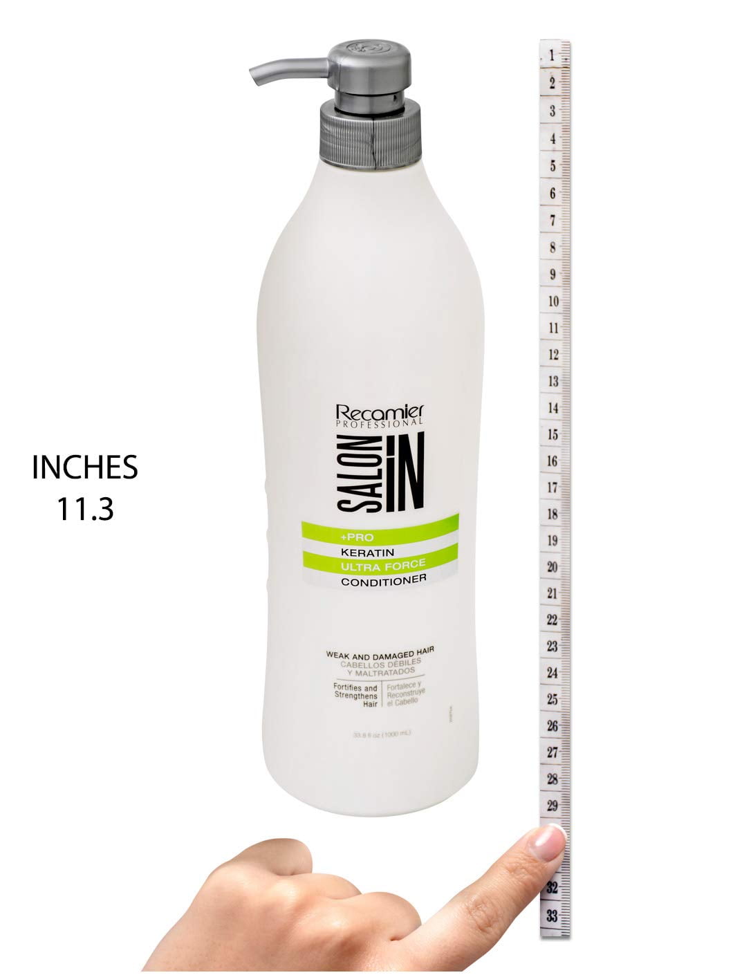 Salon iN Recamier Professional +Pro Keratin Ultra Force Hair Conditioner  33.8 Oz