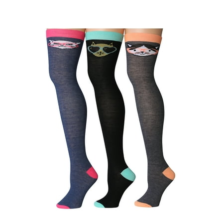 

Isadora Paccini Women s 3 Pairs Over The Knee Socks