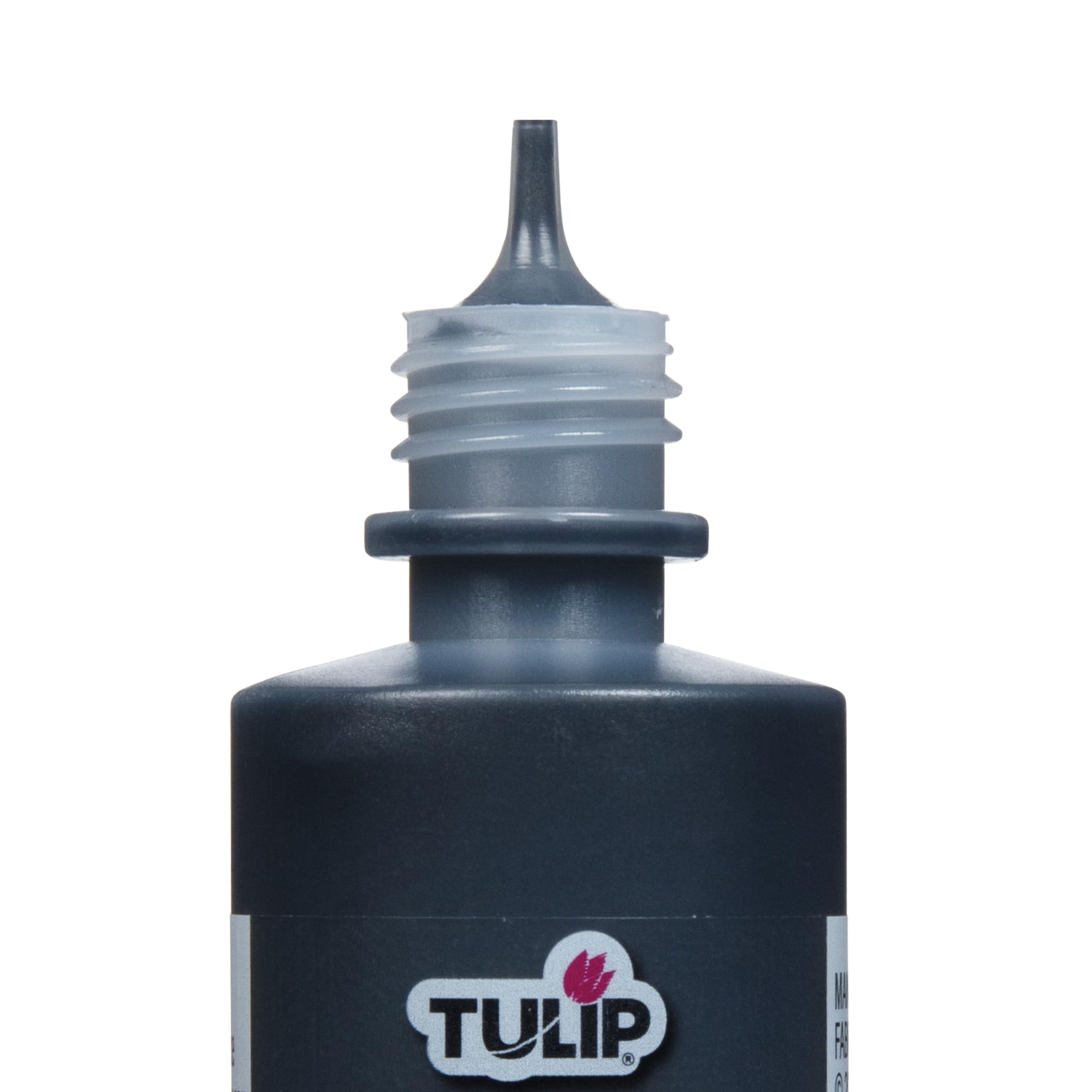 Tulip Metallics Black Colour Dimensional Fabric Paint