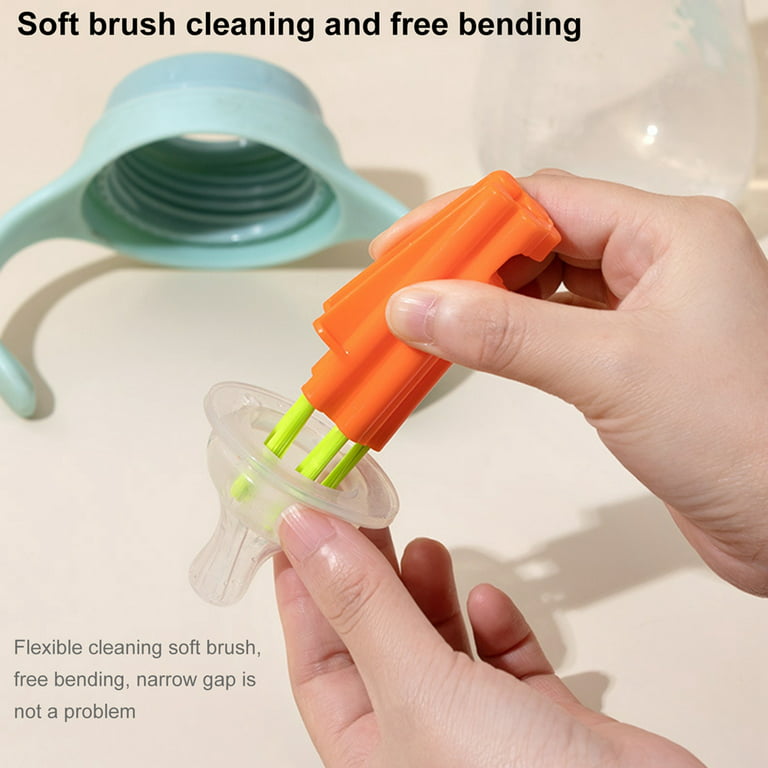 Cleaning Narrow Brush Household Kitchen Tool Bottle Cleaning Brush Drinking  Straw Brush Lid Cup Brush Multifunctional Portable Baby Bottle Gaps  Cleaning Brush 