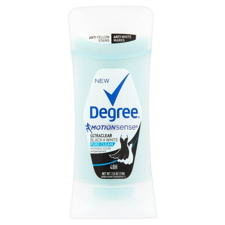 Degree Women Pure Clean Antiperspirant Deodorant Stick, 2.6 oz