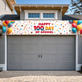 thumbnail image 5 of LUUFILx Happy 100th Day of School Banner Celebration Decorations Colorful Backdrop School Party Supplies Classroom Event Background Photography Props, 5 of 7