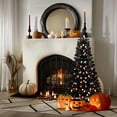 thumbnail image 3 of Costway Árbol artificial de Halloween de 135 cm con 281 puntas de ramas 65 luces de calabaza naranjas, 3 of 4