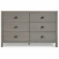 thumbnail image 2 of EcoFlex HM407 18.5 x 33.13 x 33.63 in. Hampton Six Drawer Dresser, Dritfwood, 2 of 8