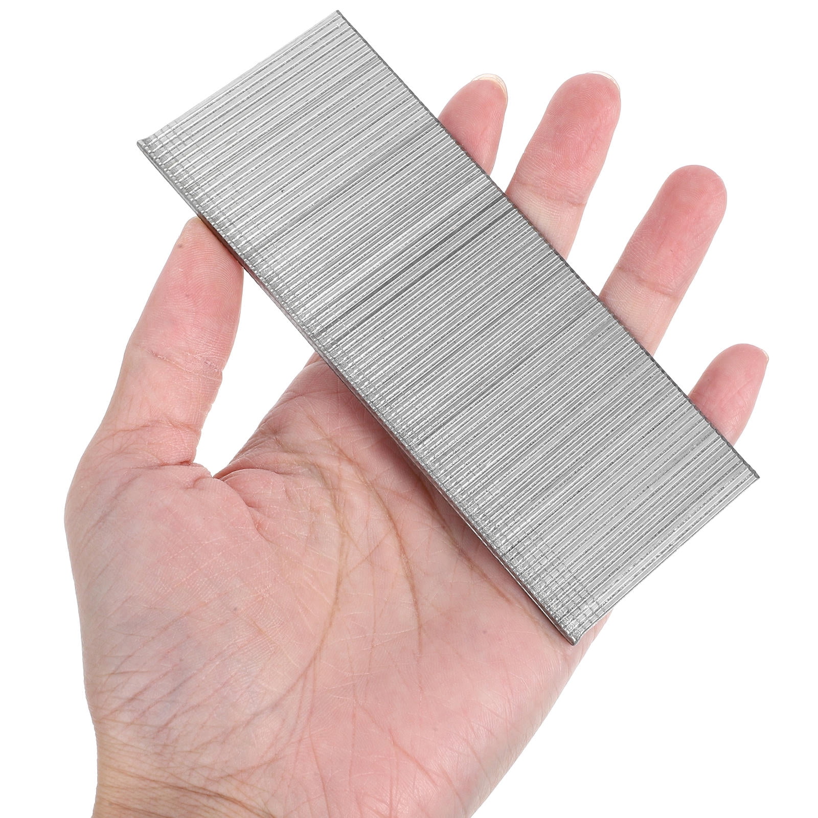 GOOHOCHY Straight Nail Pins 1600pcs Finish Straight Nails Fasteners For Woodworking And Trim Projects For Cabinets And Furniture Silver