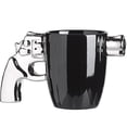 thumbnail image 1 of Taza De Cerámica De Café Para Hombre Forma Revolver Pistola 400ml Plata, 1 of 3
