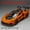 Senna Orange, variant on 1:32 Scale Alloy Diecast Super Sports Car Replica, Detailed 720S & Senna Style Race Car Model with Sound & LED Light Effects, Pull Back Inertia Vehicle with Exquisite Interior, Desktop Display Collec