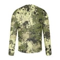thumbnail image 5 of COSFO Crew Neck Mens T-Shirts Long Sleeve Camouflage Casual Green Tops Drop Shoulder Loose T-Shirts Shirts for Men, 5 of 6