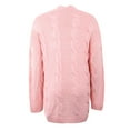 thumbnail image 7 of CEHVOM Women's Autumn Winter Solid Color Pocket Long Sleeve Cardigan Sweater Jacket Tops, 7 of 7