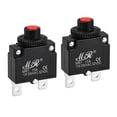 thumbnail image 1 of Interruptores automáticos térmicos 15A 125/250V CA 32V CC Interruptor de reinicio manual por botón Protectores de sobrecarga 2 Pcs, 1 of 4