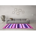 thumbnail image 3 of Ahgly Company Indoor Rectangle Abstract Purple Modern Area Rugs, 7' x 9', 3 of 4