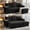 Black, variant on 71" Queen Size Sleeper Sectional with Pull-Out Bed, Reversible Storage Chaise, L-Shaped Convertible Couch for Apartments, Small Spaces & Living Room(Green)