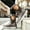 Khaki, variant on Men's Minimalist Chelsea Slip On Short Rain Boots Light Elastic Side Panel Full Waterproof Flat White Sole Muted Color Combinations for City Rainy Commutes Casual Street Outfits Brown 45
