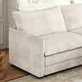 thumbnail image 4 of Corduroy Fabric Sectional With Concert Hall 4 Seat Spacious Deep And Footrest, 4 of 6