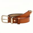 thumbnail image 6 of Women'S Red Genuine Leather Belt with Golden Buckle - Stylish Vintage Casual Accessory for Jeans, Casual Attire, Casual Attire | Vintage Style Belt | Durable Leather Belt, Leather Belt, 6 of 9