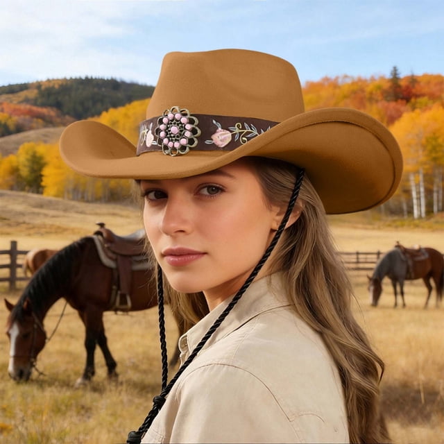 Western Frontier Hat for Outdoor Wear Classic Style Sun Shield Cowboy Accessory for Everyday Casual Performance and Trendsetting