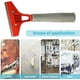 thumbnail image 3 of Raspador Industrial con 10 Cuchillas, Raspador Plancha para Papel Pintado, Raspador de Ventanas, para Pegamento, Azulejos de Ventana, Coche, Espejo, Limpieza, Rojo, 3 of 5