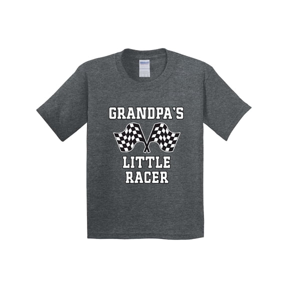 Inktastic Grandpa Little Racer Car Racing Youth T-Shirt